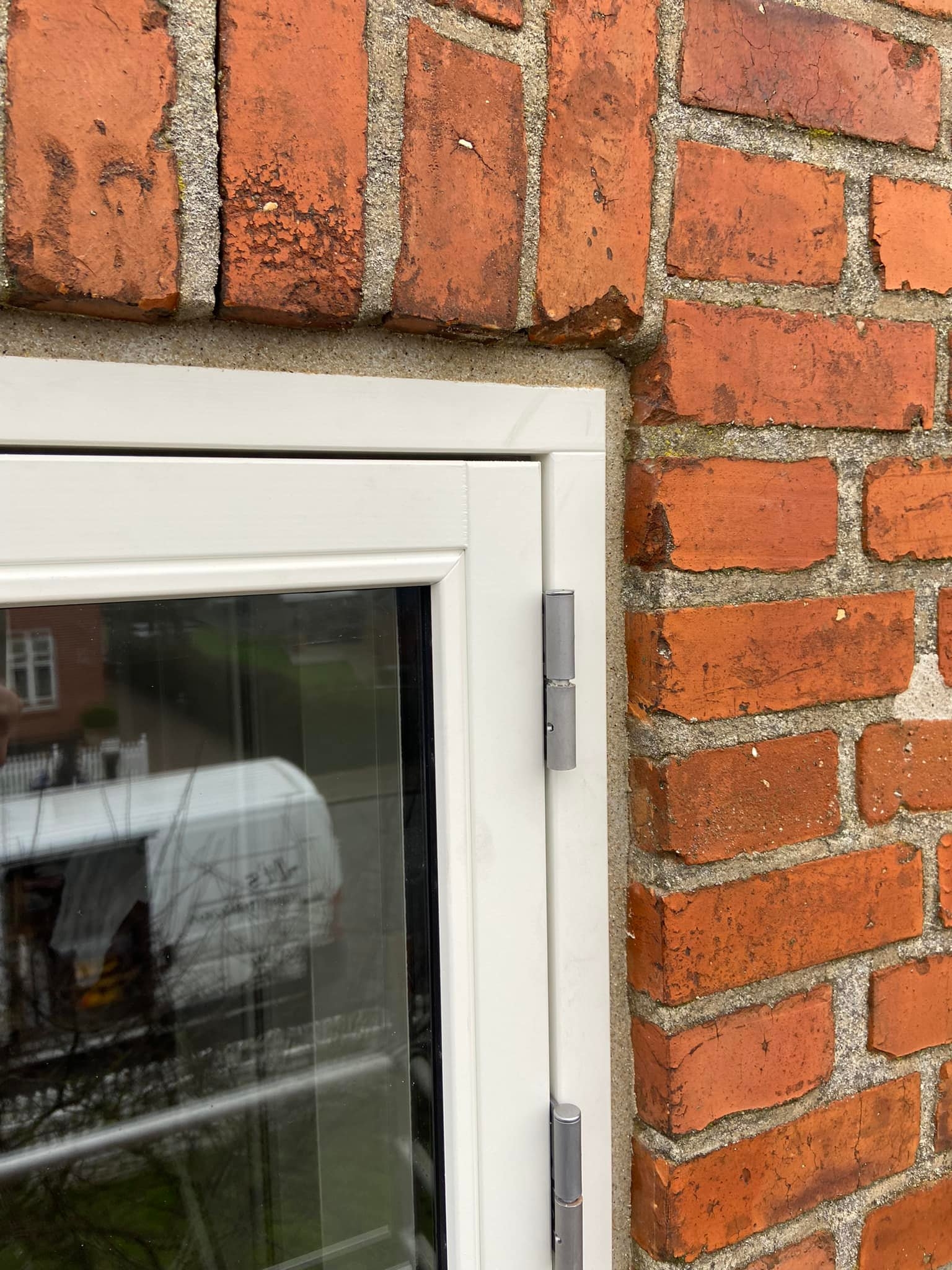 Detaljebillede af energivenlige vinduer i Tønder